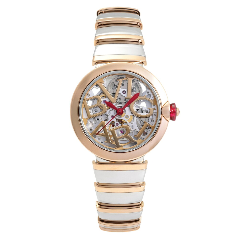 ブルガリ BVLGARI ルチェア LU33SKSPGSPG シルバー/ゴールド文字盤 新品 腕時計 レディース｜ジェムキャッスルゆきざき