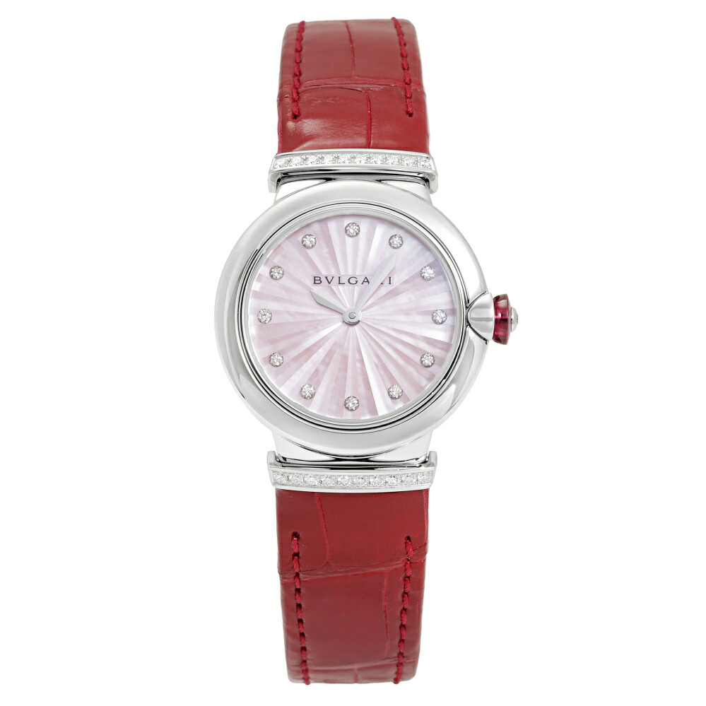 ブルガリ BVLGARI ルチェア LVC28MOPSTAL/12 ピンク文字盤 新品 腕時計 レディース