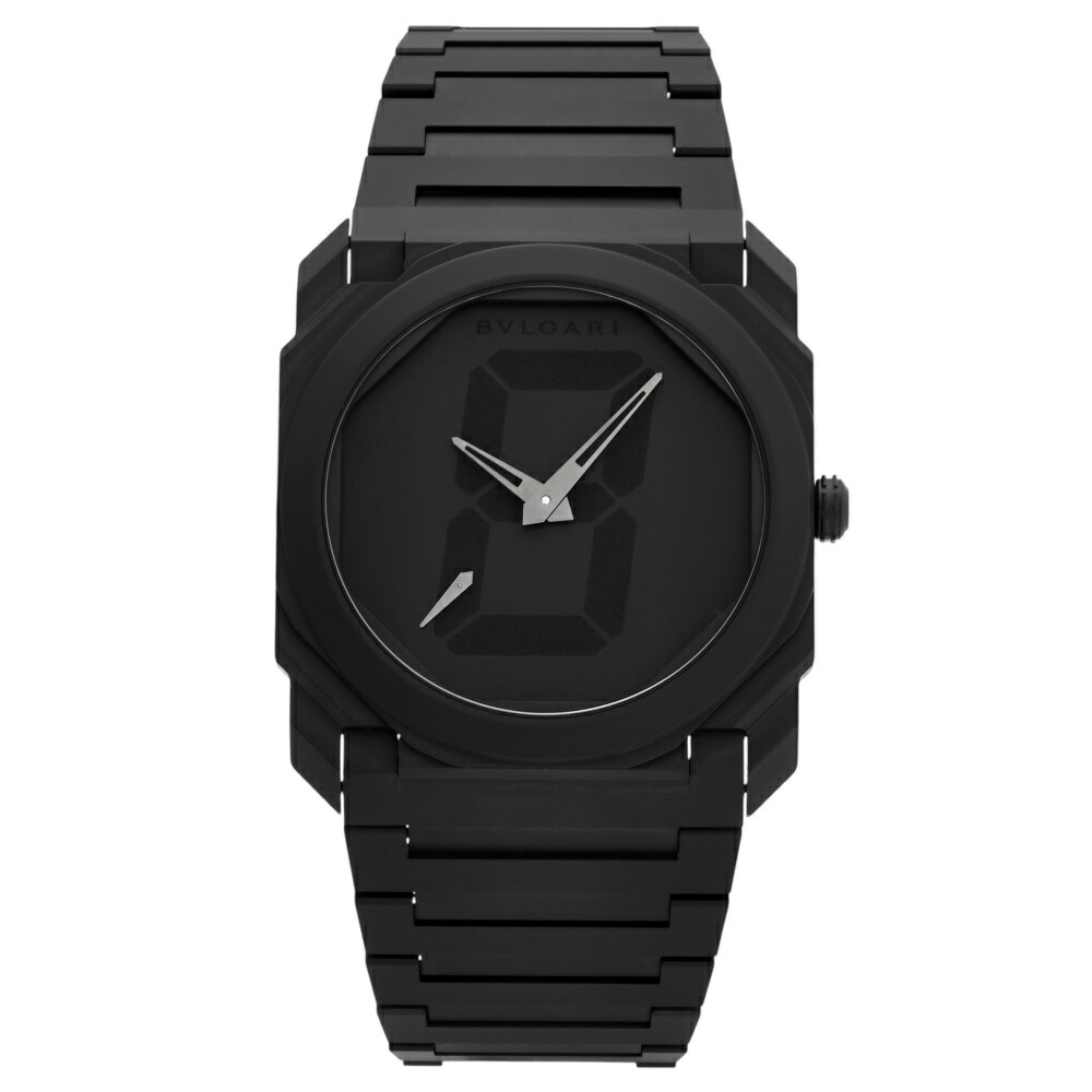 ブルガリ BVLGARI オクト フィニッシモ 宮島達男 日本限定120本 103563 ブラック文字盤 中古 腕時計 メンズ
