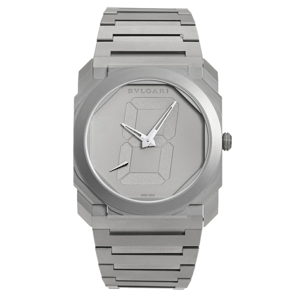 ブルガリ BVLGARI オクト フィニッシモ 宮島達男コラボモデル 日本限定120本 103569 シルバー文字盤 未使用 腕時計 メンズ