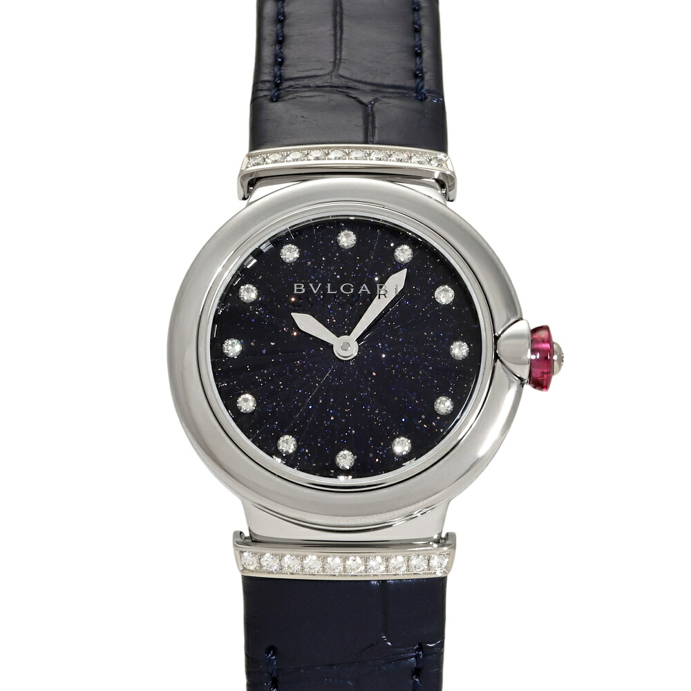 ブル小峡谷 BVLGARI ルチェア 103617 LU28AVSL/11 米国海軍文字記号盤 新品 ウォッチ レディース