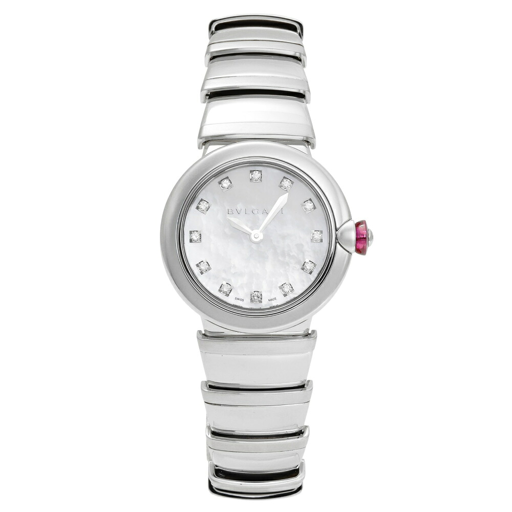ブルガリ BVLGARI ルチェア 102196 LU28WSS/12 ホワイト文字盤 新品 腕時計 レディース｜ジェムキャッスルゆきざき