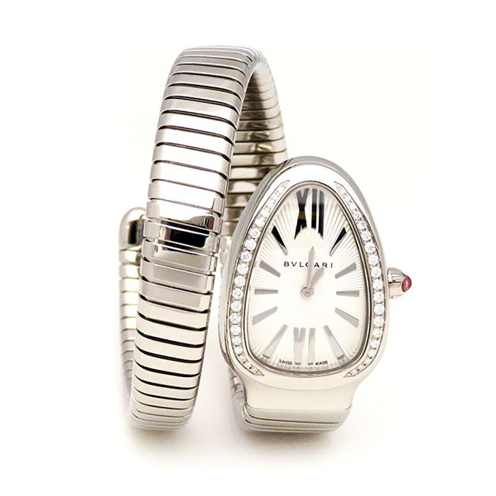 ブルガリ BVLGARI セルペンティ トゥボガス SP35C6SDS.1T/L シルバー文字盤 新品 腕時計 レディース｜ジェムキャッスルゆきざき