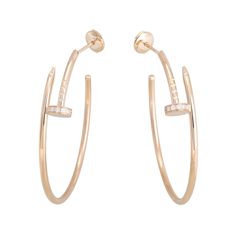楽天市場】カルティエ Cartier ピアス ジュストアンクル K18WG ※片耳