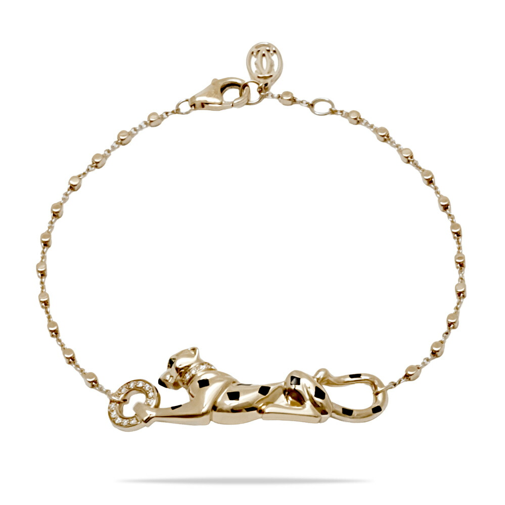 \7月20日限定ポイント2倍/ カルティエ パンテール K18イエローゴールド ブレスレット 中古 Cartier バングル Bracelet 18金 18K YG USED 中古品 ブランド品 美品 送料無料 ラッピング無料|ジェムキャッスルゆきざき