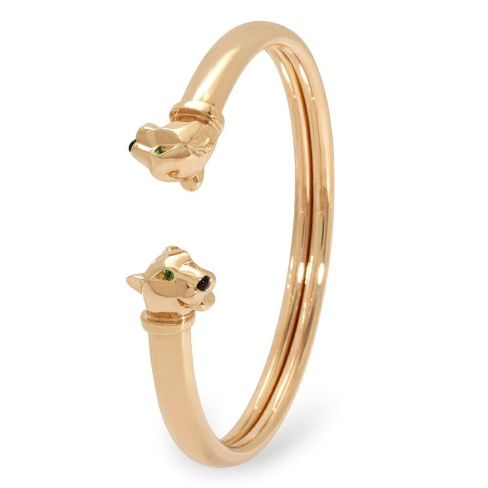 \7月20日限定ポイント2倍/ カルティエ パンテール K18ピンクゴールド ブレスレット 中古 Cartier バングル Bracelet 18金 18K PG USED 中古品 ブランド品 美品 送料無料 ラッピング無料|ジェムキャッスルゆきざき
