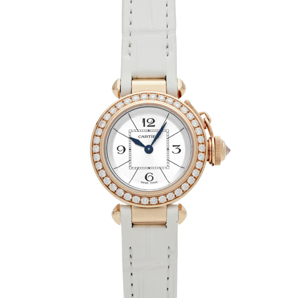 カルティエ Cartier ミスパシャ WJ124026 シルバー文字盤 中古 腕時計 レディース｜ジェムキャッスルゆきざき 499,200円