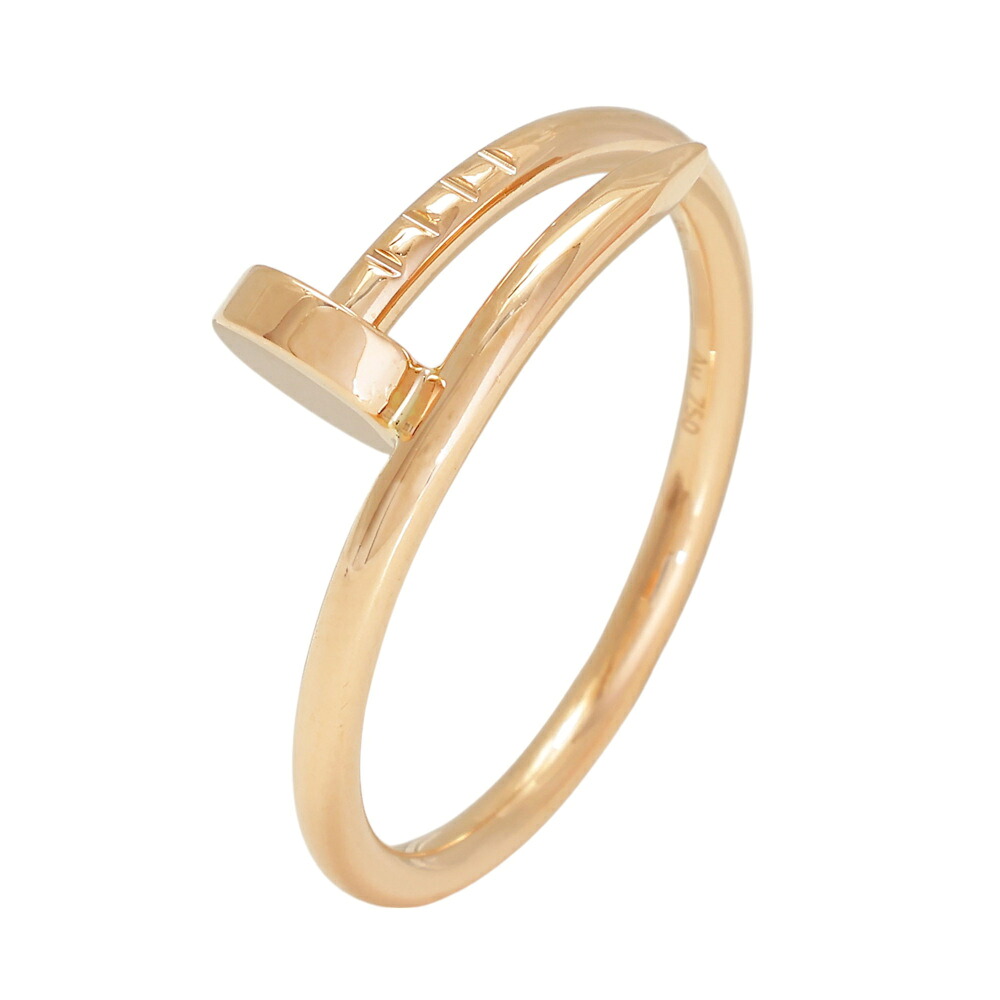 カルティエ ジュストアンクル スモールモデル K18ピンクゴールド リング 中古 Cartier 指輪 Ring 18金 18K PG USED 中古品 ブランド品 美品 送料無料 ラッピング無料｜ジェムキャッスルゆきざき