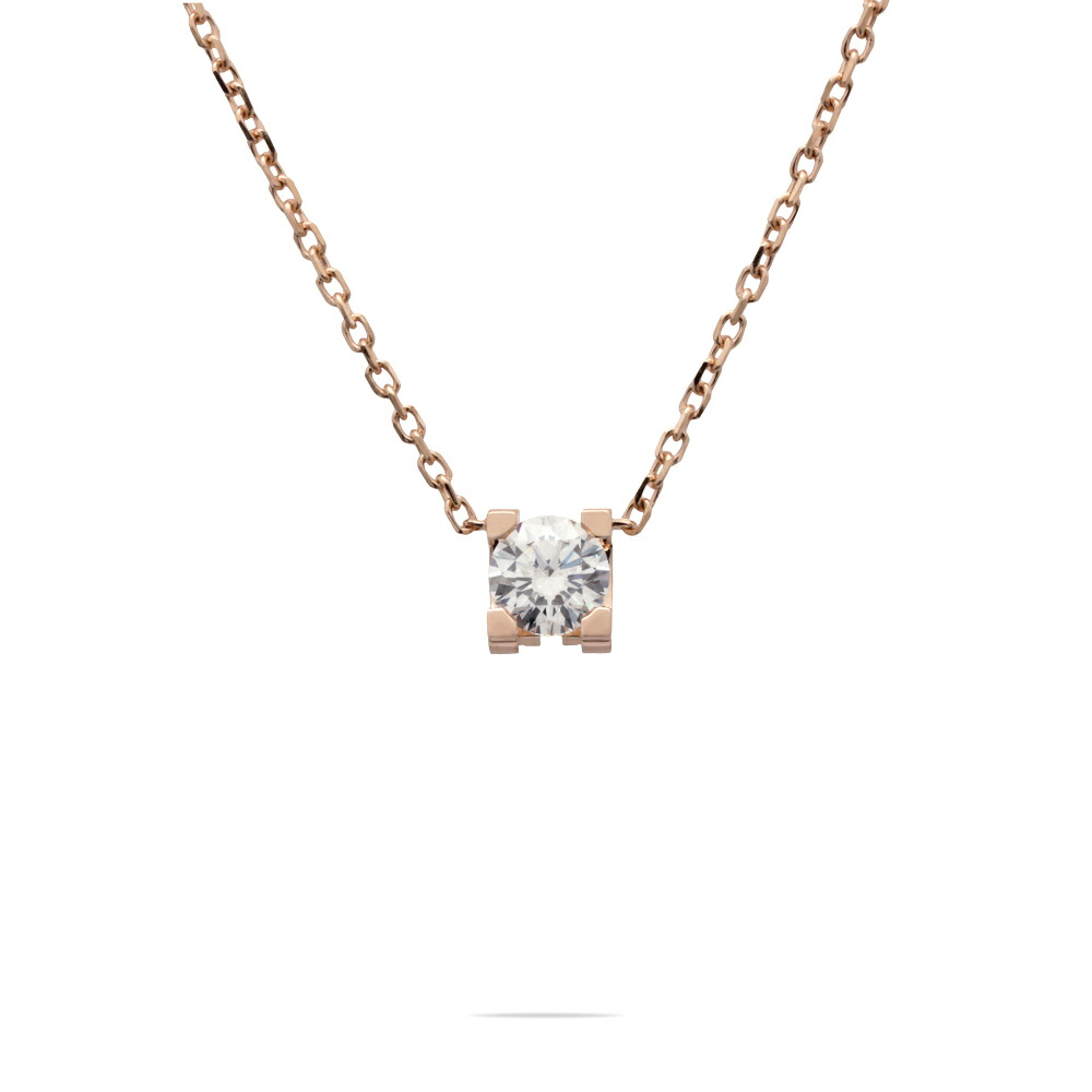 カルティエ C ドゥ K18ピンクゴールド ネックレス 中古 Cartier ペンダント Necklace チェーン 18金 18K PG USED 中古品 ブランド品 美品 送料無料 ラッピング無料 Pendant｜ジェムキャッスルゆきざき