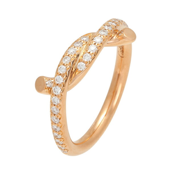 楽天市場】カルティエ(Cartier) アントルラセ リング K18ピンク