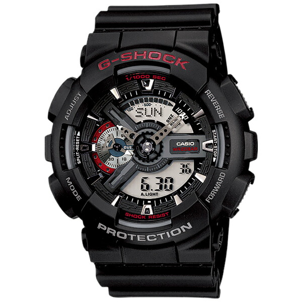 【正規品】カシオ CASIO Gショック ANALOG-DIGITAL 110 SERIES GA-110-1AJF ブラック文字盤 新品 腕時計 メンズ