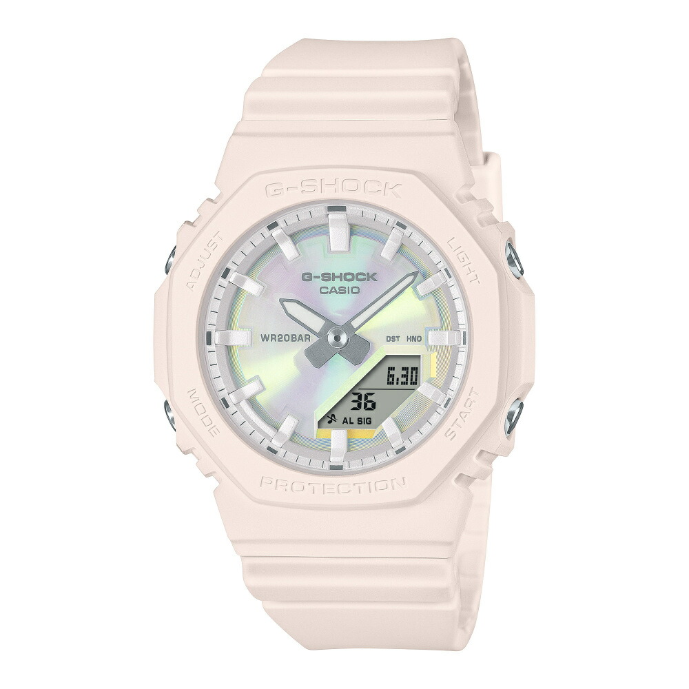 【定まり品】カシオ CASIO Gぼうぜん自失 ANALOG-DIGITAL GMA-P2100マイコン-4AJF しろがね色文字記号盤 新品 ウオッチ 男女兼用