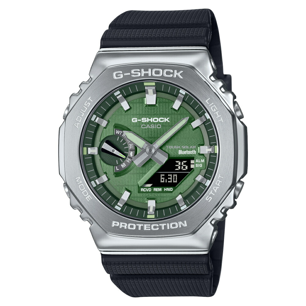 【定まり品】カシオ CASIO Gぼうぜん自失 ANALOG-DIGITAL 2100 Series GBM-2100A-1A3JF 緑であること/赤ちょうちん文字記号盤 新品 ウオッチ メンズ