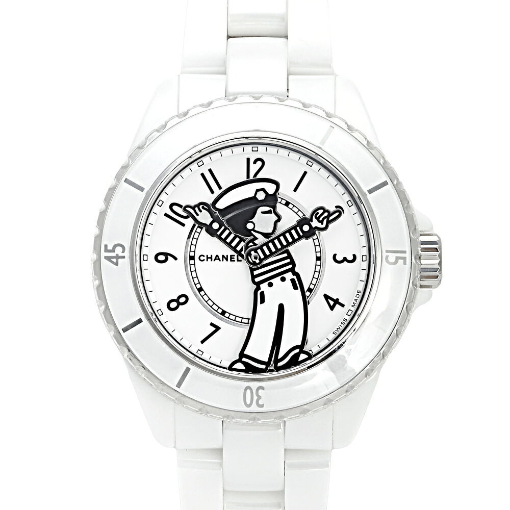 シャネル CHANEL J12 マドモアゼル ラ パウザ 38MM 数量限定 H7481 ホワイト文字盤 新品 腕時計 レディース