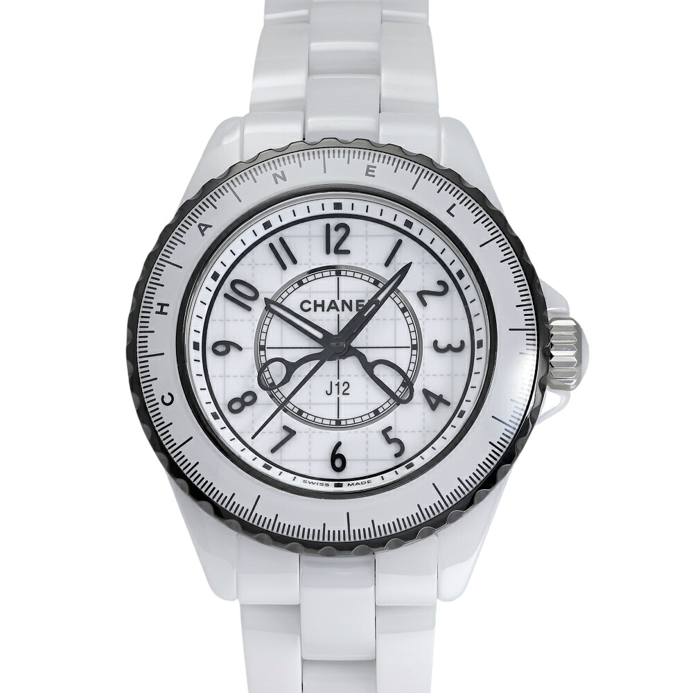 シャネル CHANEL J12 クチュール 33MM 限定生産 H9763 ホワイト/アラビア文字盤 中古 腕時計 レディース｜ジェムキャッスルゆきざき