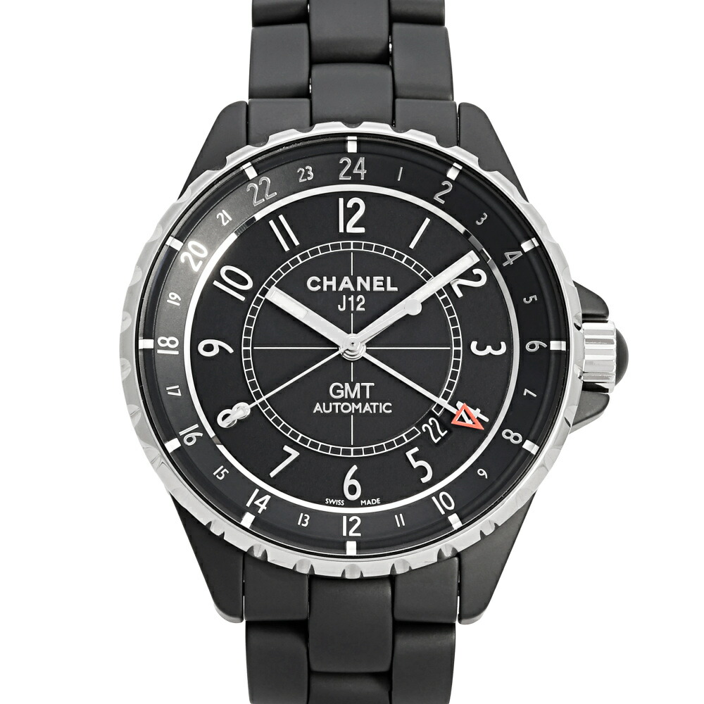 シャネル CHANEL J12 GMT 41MM H3101 ブラック文字盤 新品 腕時計 メンズ