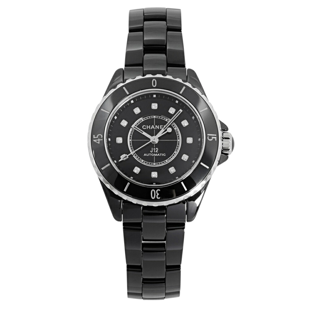 シャネル CHANEL J12 キャリバー12.2 33MM H9742 ブラック文字盤 新品 腕時計 レディース｜ジェムキャッスルゆきざき