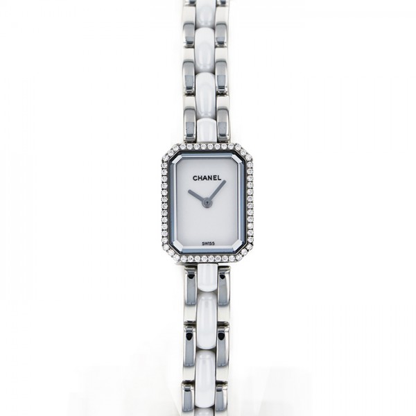 第1位獲得 シャネル Chanel プルミエール リプルブレスレット ベゼルダイヤ H3059 ホワイト文字盤 レディース 腕時計 中古 保障できる Ihmc2021 Com