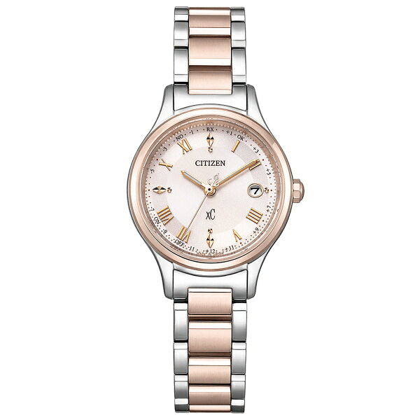 シチズン CITIZEN クロスシー hikari collection ES9496-64W サクラ色文字記号盤 ウォッチ レディース