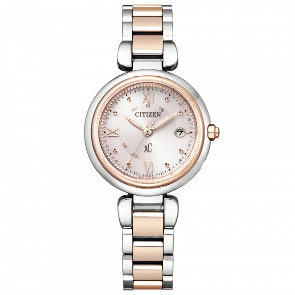 シチズン CITIZEN クロスシー mizu collection ES9465-50W サクラ色文字記号盤 ウォッチ レディース