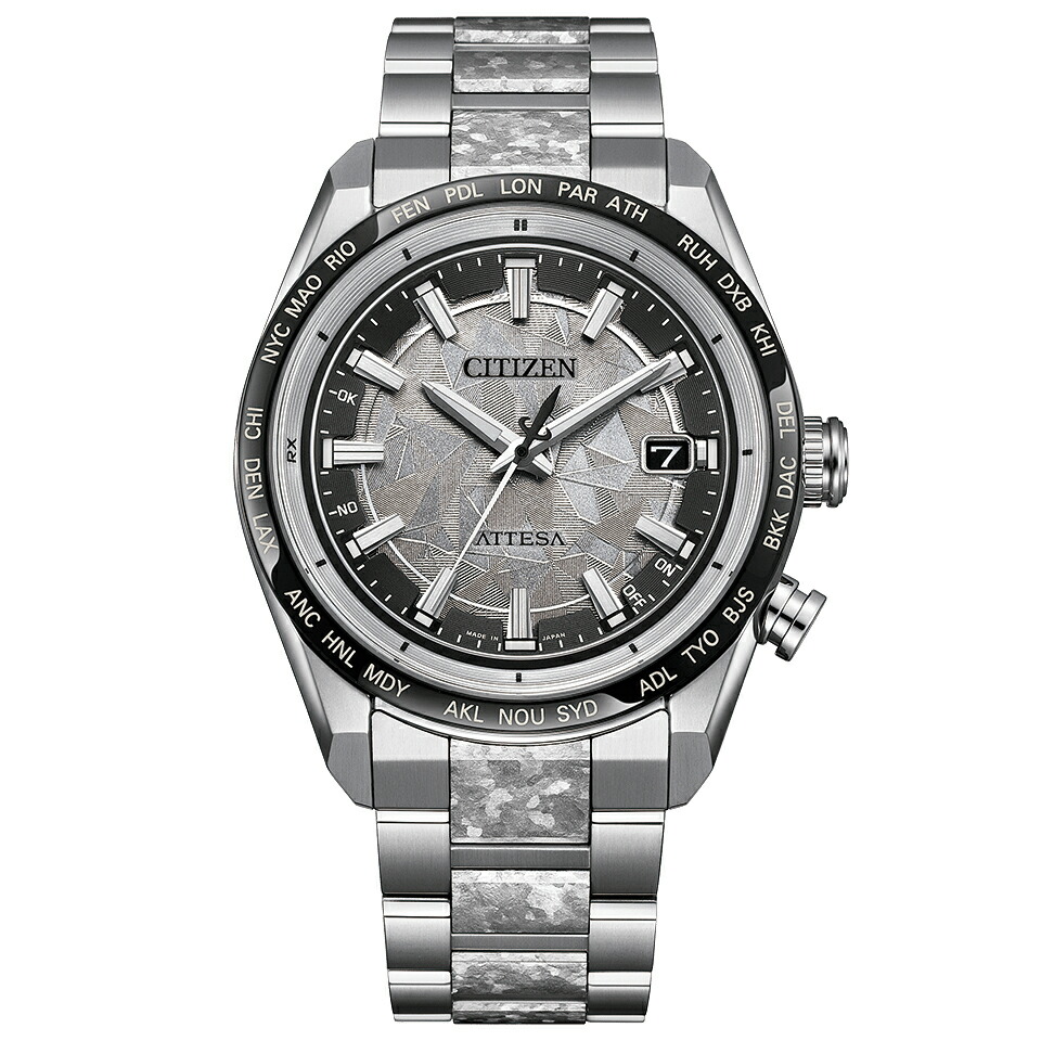 シチズン CITIZEN アテッサ ACT Line Platinum Shine Collection CB0284-66A しろがね色文字記号盤 新品 ウォッチ メンズ