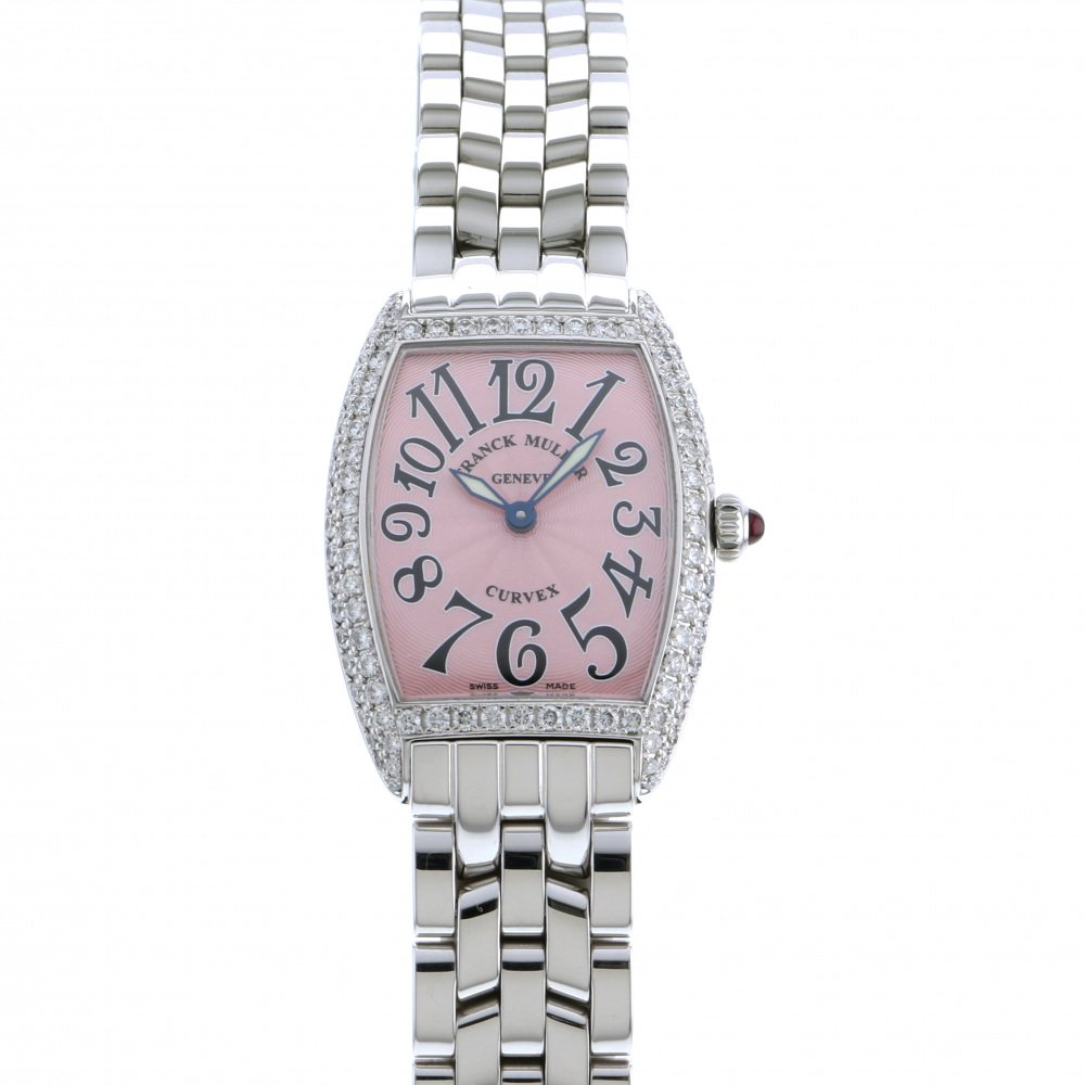 フランク・ミュラー FRANCK MULLER トノウカーベックス ベゼルダイヤ 1752QZDOPIN ピンク文字盤 アウトレット 腕時計 レディース