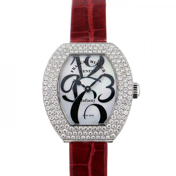 フランク・ミュラー FRANCK MULLER インフィニティカーベックス インフィニティ カーベックス ダイヤモンド 3530QZAD3 ホワイト文字盤 アウトレット 腕時計 レディース|ジェムキャッスルゆきざき