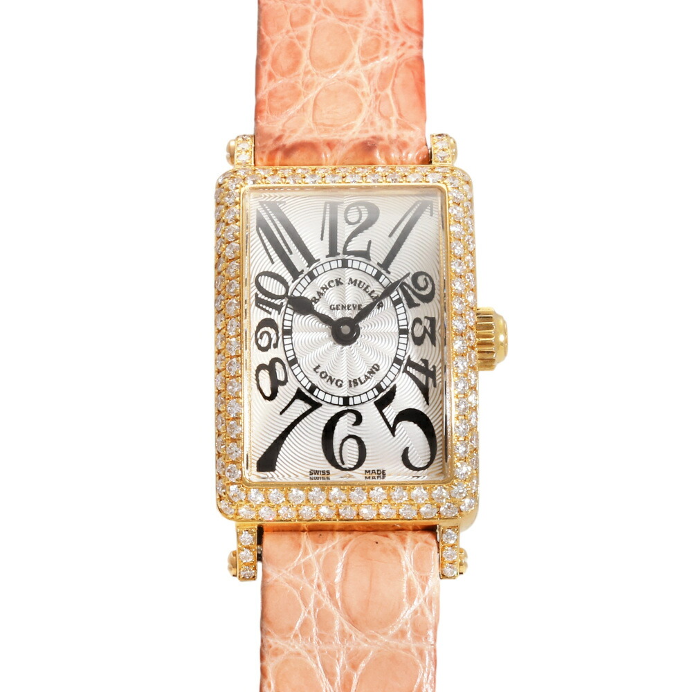 【限定カラー】美品FRANCKMULLERフランクミュラーロングアイランドプティ 952QZ COL DRM D 1R PG FRANCK MULLER（フランクミュラー