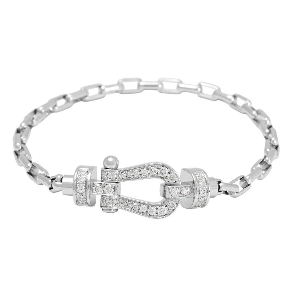 フレッド フォース10 K18ホワイトゴールド ブレスレット 中古 バングル Bracelet 18金 18K WG USED 中古品 ブランド品 美品 送料無料 ラッピング無料｜ジェムキャッスルゆきざき