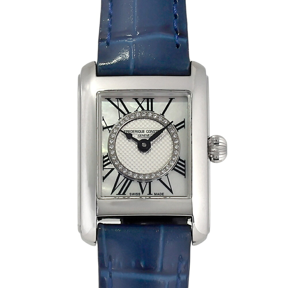 フレデリック・変わらない FREDERIQUE CONSTANT クラシック・カレ FC-200MPDC16 白いこと文字記号盤 新品 ウオッチ レディース