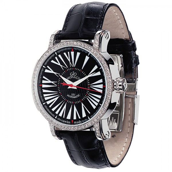 【楽天市場】ジオ・モナコ GIO MONACO ワンオーワン 161A ブラック文字盤 新品 腕時計 メンズ：ジェムキャッスルゆきざき