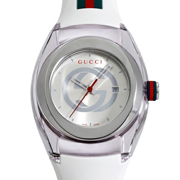 グッチ GUCCI シンク YA137302 シルバー文字盤 新品 腕時計 男女兼用