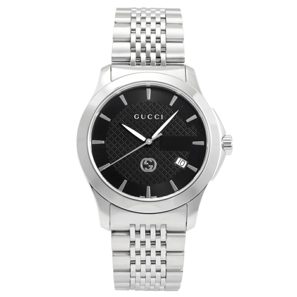 グッチ GUCCI Gタイムレス YA1264106 ブラック文字盤 新品 腕時計 メンズ