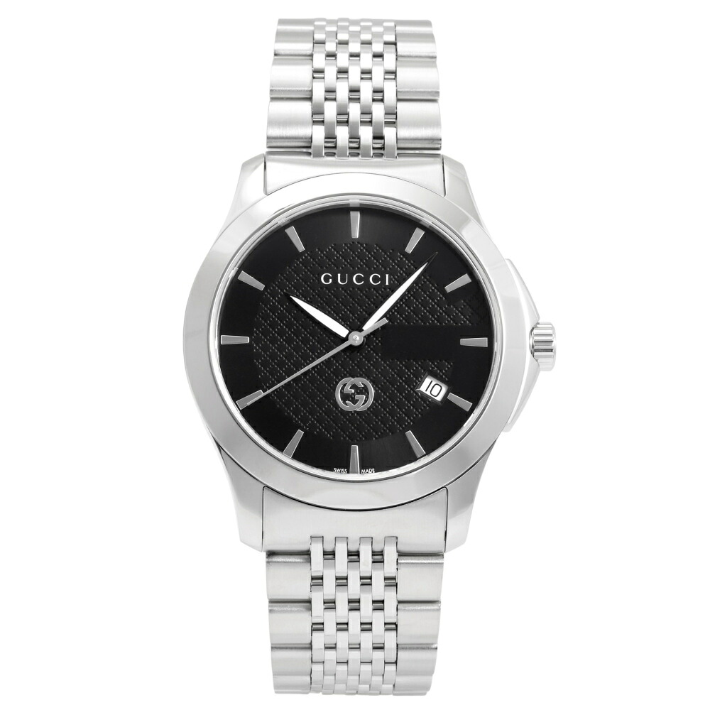 グッチ GUCCI Gタイムレス YA1264106 ブラック文字盤 新品 腕時計 メンズ