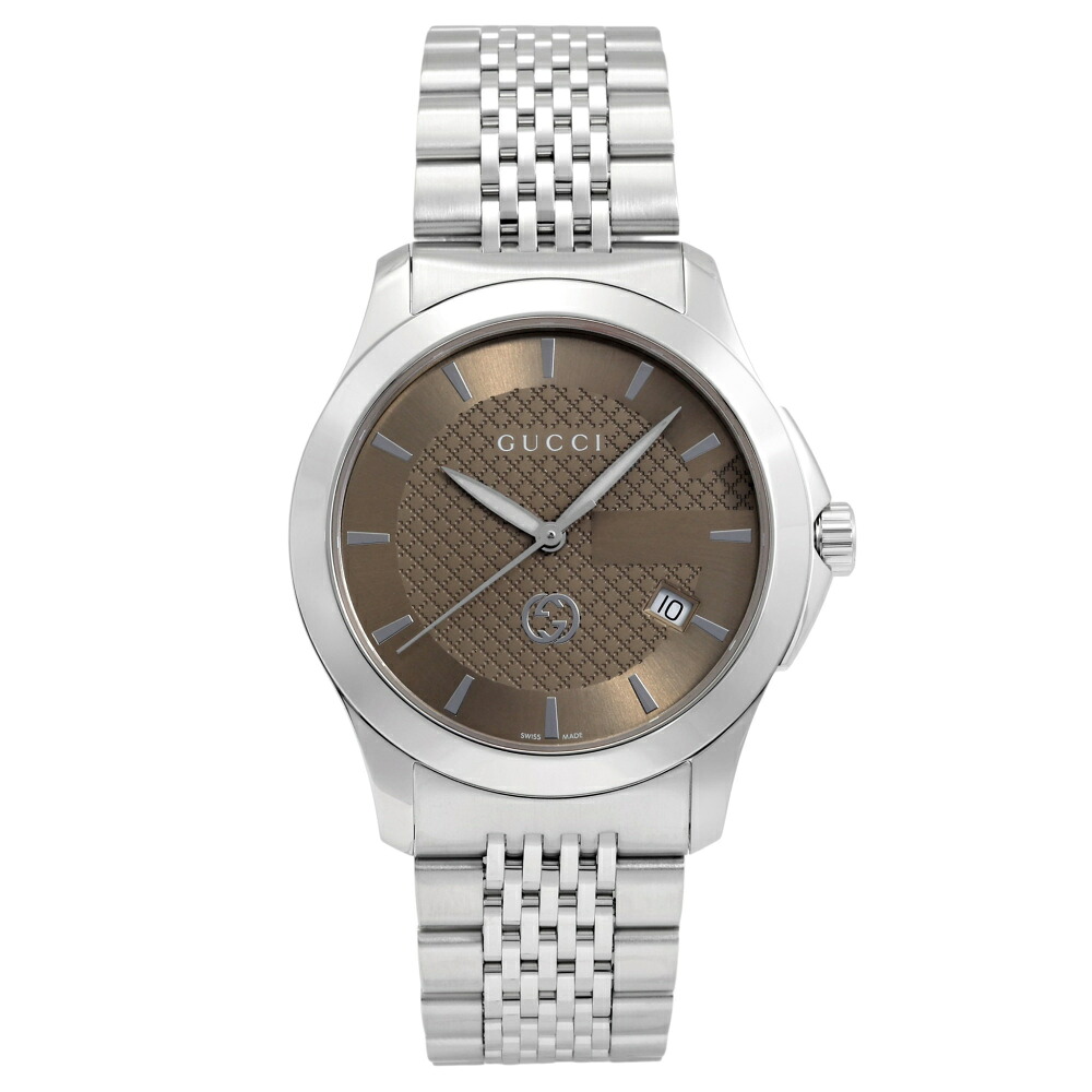 グッチ GUCCI Gタイムレス YA1264107 ブラウン文字盤 新品 腕時計 メンズ｜ジェムキャッスルゆきざき
