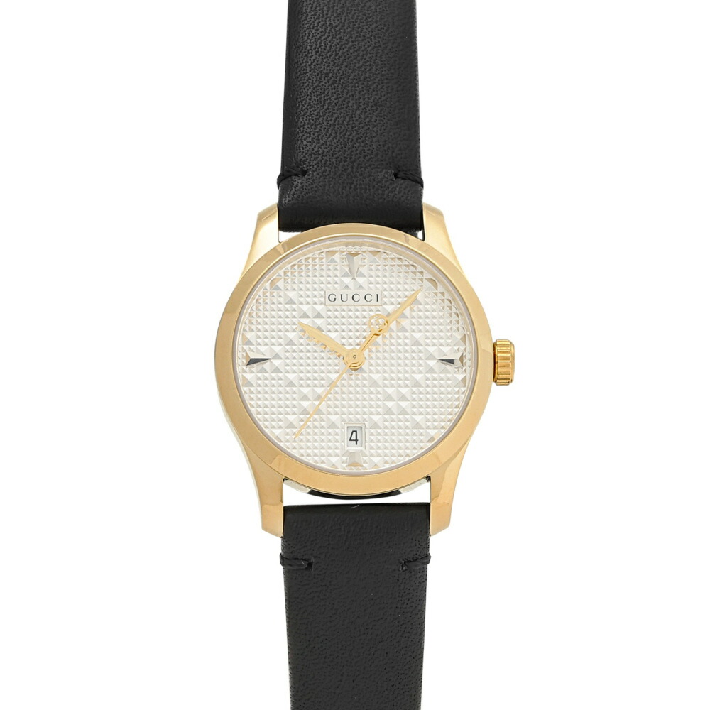 グッチ GUCCI Gタイムレス YA126571A シルバー文字盤 新品 腕時計 レディース|ジェムキャッスルゆきざき