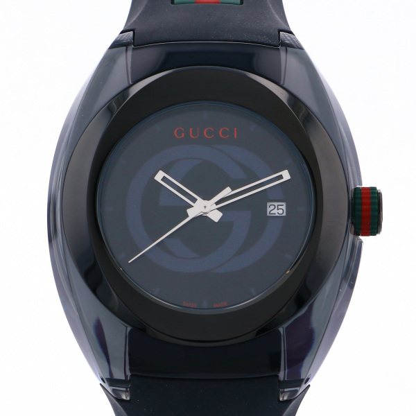 超特価激安 グッチ GUCCI シンク SYNC YA137107A ブラック文字盤 新品