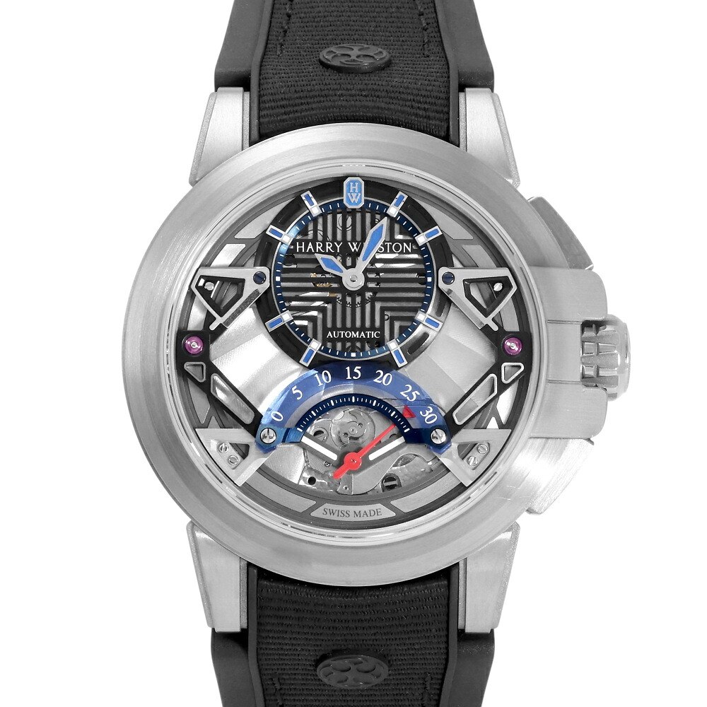 ハリー・ウィンストン HARRY WINSTON オーシャン プロジェクト Z14 世界限定300本 OCEARS42ZZ001 グレー/ブルー文字盤 中古 腕時計 メンズ｜ジェムキャッスルゆきざき