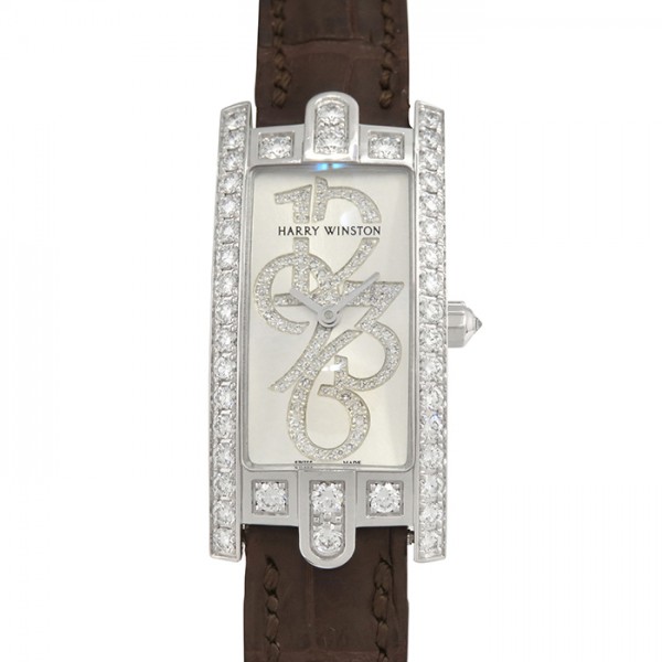 美品　ハリーウイストン　アベニューCミニ　時計ベルト　赤　クロコ Harry Winston The Avenue Collection ハリーウィンストン 時計