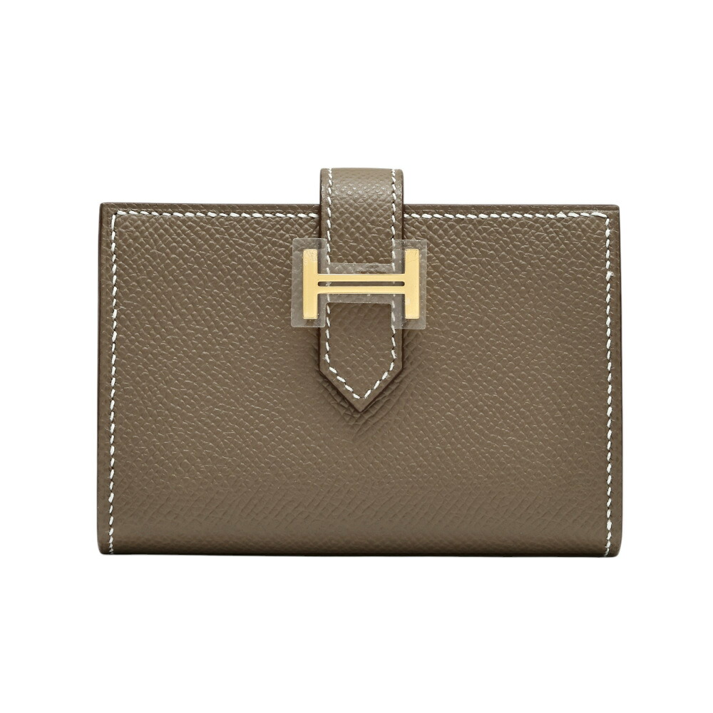 楽天市場】エルメス ベアンミニ エプソン エタン シルバー金具 HERMES