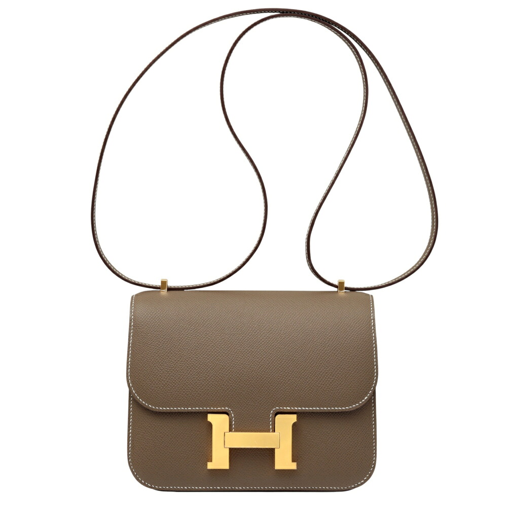 エルメス HERMES コンスタンス ミニ ミロワール エプソン エトゥープ ゴールド金具 K刻印 未使用 バッグ レディース