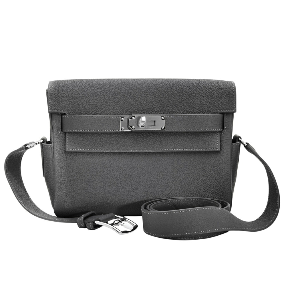 エルメス HERMES ケリー メッセンジャー トゴ グリミスティ シルバー金具 K刻印 未使用 バッグ レディース
