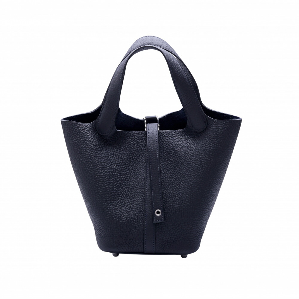 エルメス HERMES ピコタンロックPM トリヨンクレマンス キャバン シルバー金具 G刻印 未使用 バッグ レディース