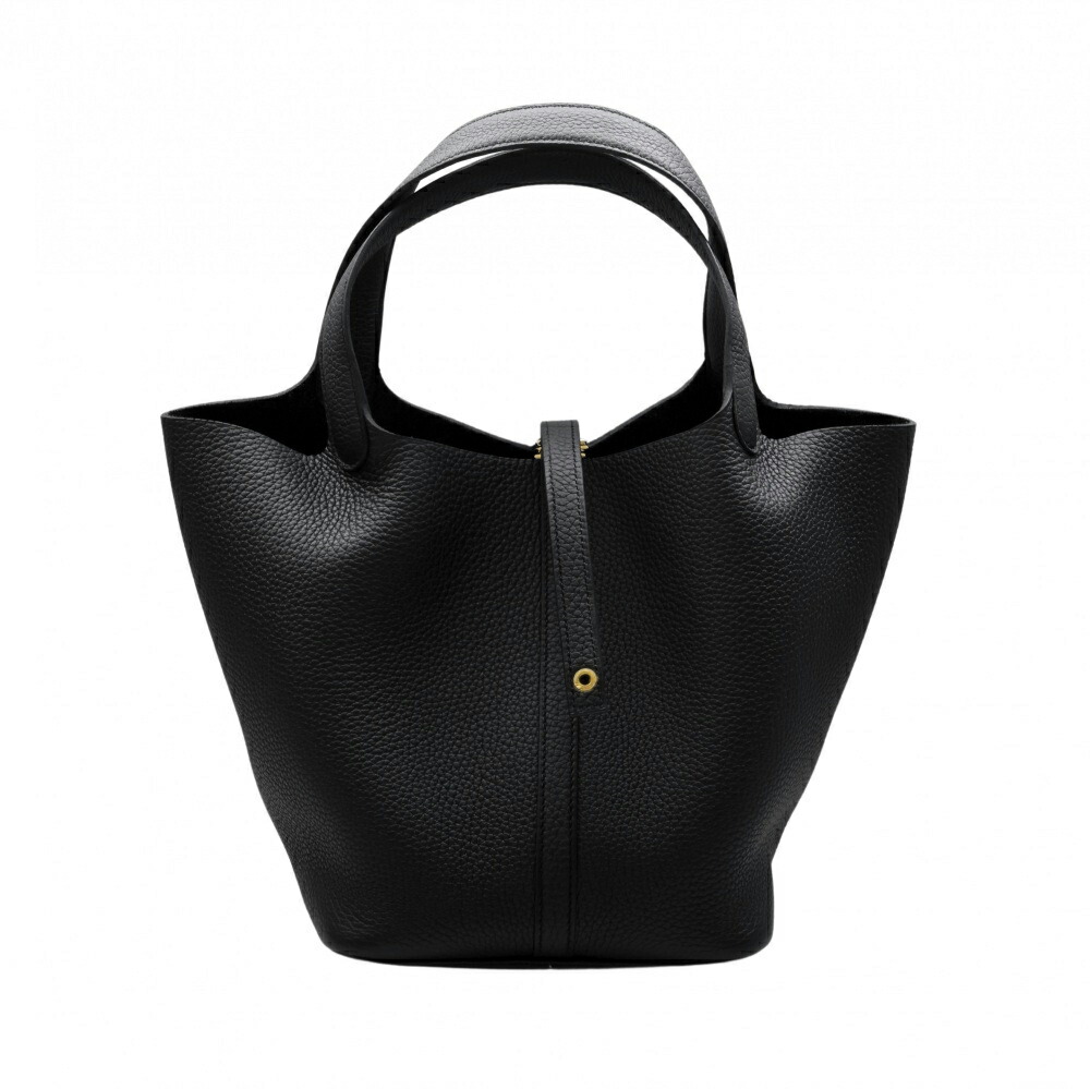 エルメス HERMES ピコタンロックMM トリヨンクレマンス ブラック ゴールド金具 K刻印 未使用 バッグ レディース