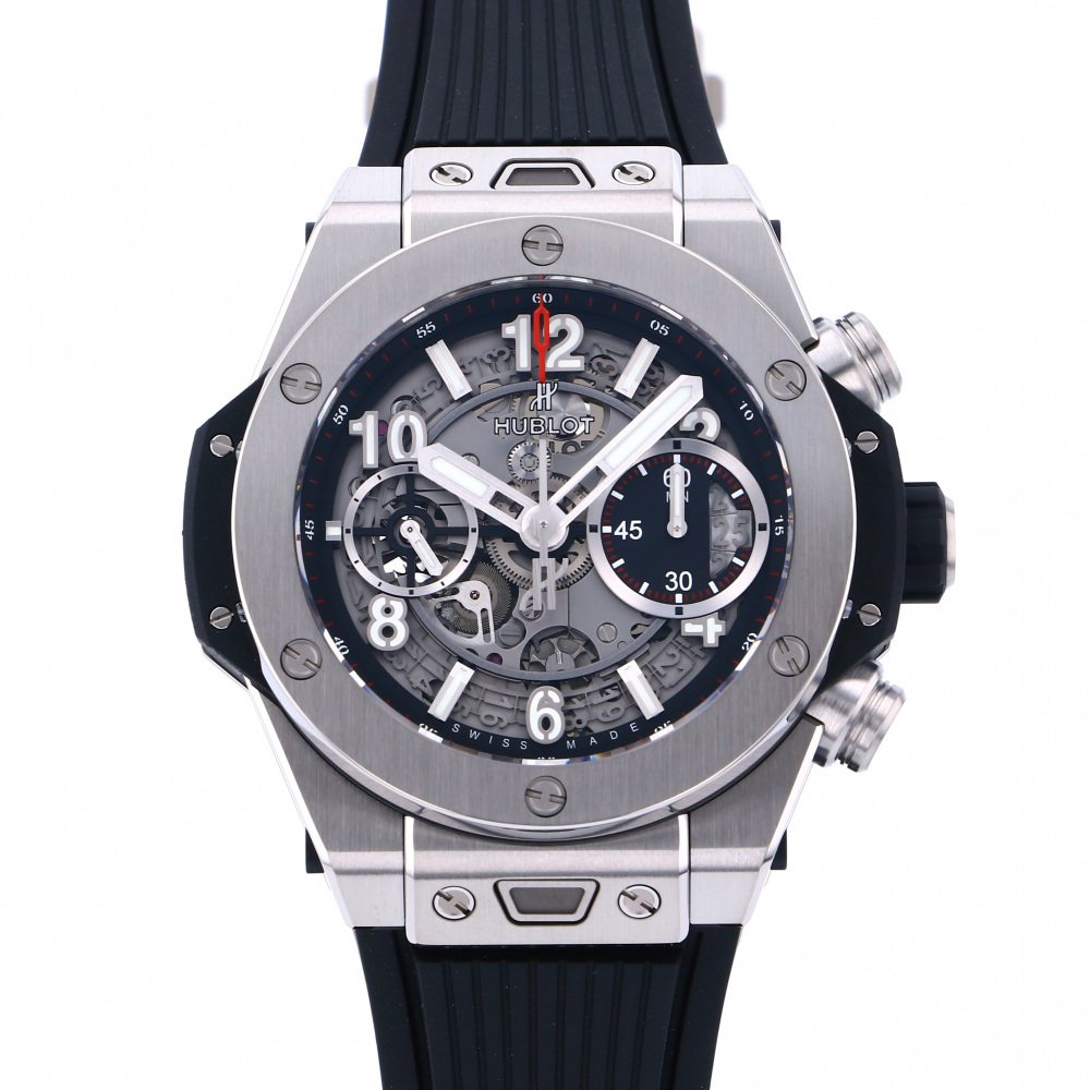 ウブロ HUBLOT ビッグバン ウニコ チタニウム 441.NX.1170.RX グレー文字盤 中古 腕時計 メンズ