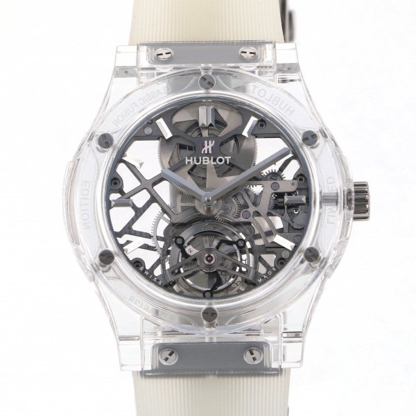 楽天市場 ウブロ Hublot クラシックフュージョン トゥールビヨン サファイア 505 Jx 01 Rt Yos18 グレー文字盤 未使用 腕時計 メンズ ジェムキャッスルゆきざき