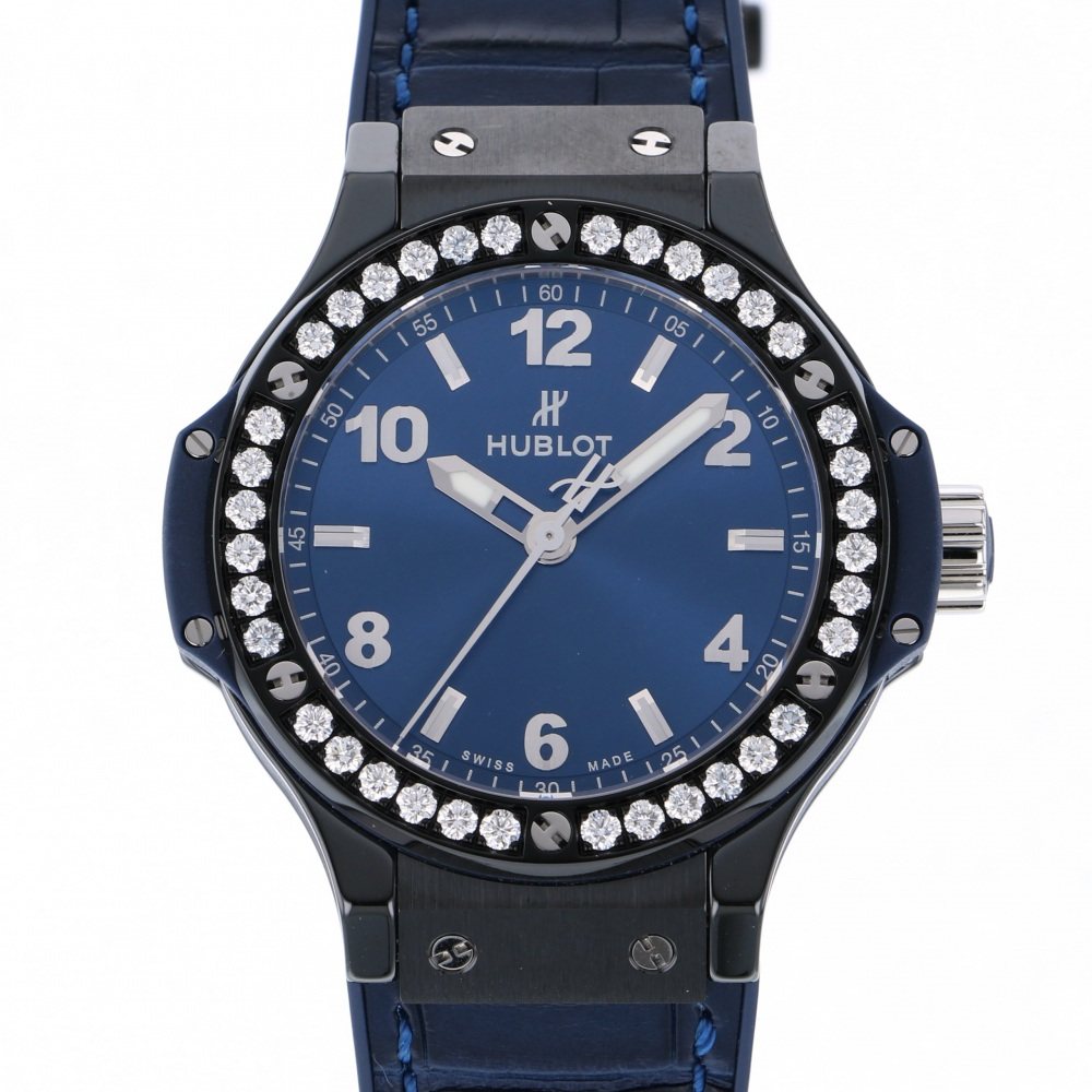 ウブロ HUBLOT ビッグバン セラミック ブルー ダイヤモンド 361.CM.7170.LR.1204 ブルー文字盤 新品 腕時計 レディース|ジェムキャッスルゆきざき
