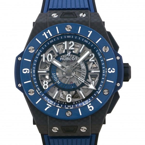 純正　HUBLOT ビッグバン　ウニコ　ラバーベルト　アリゲーター　ブルー ウブロ HUBLOT ビッグバン ウニコ チタニウム ブルーセラミック