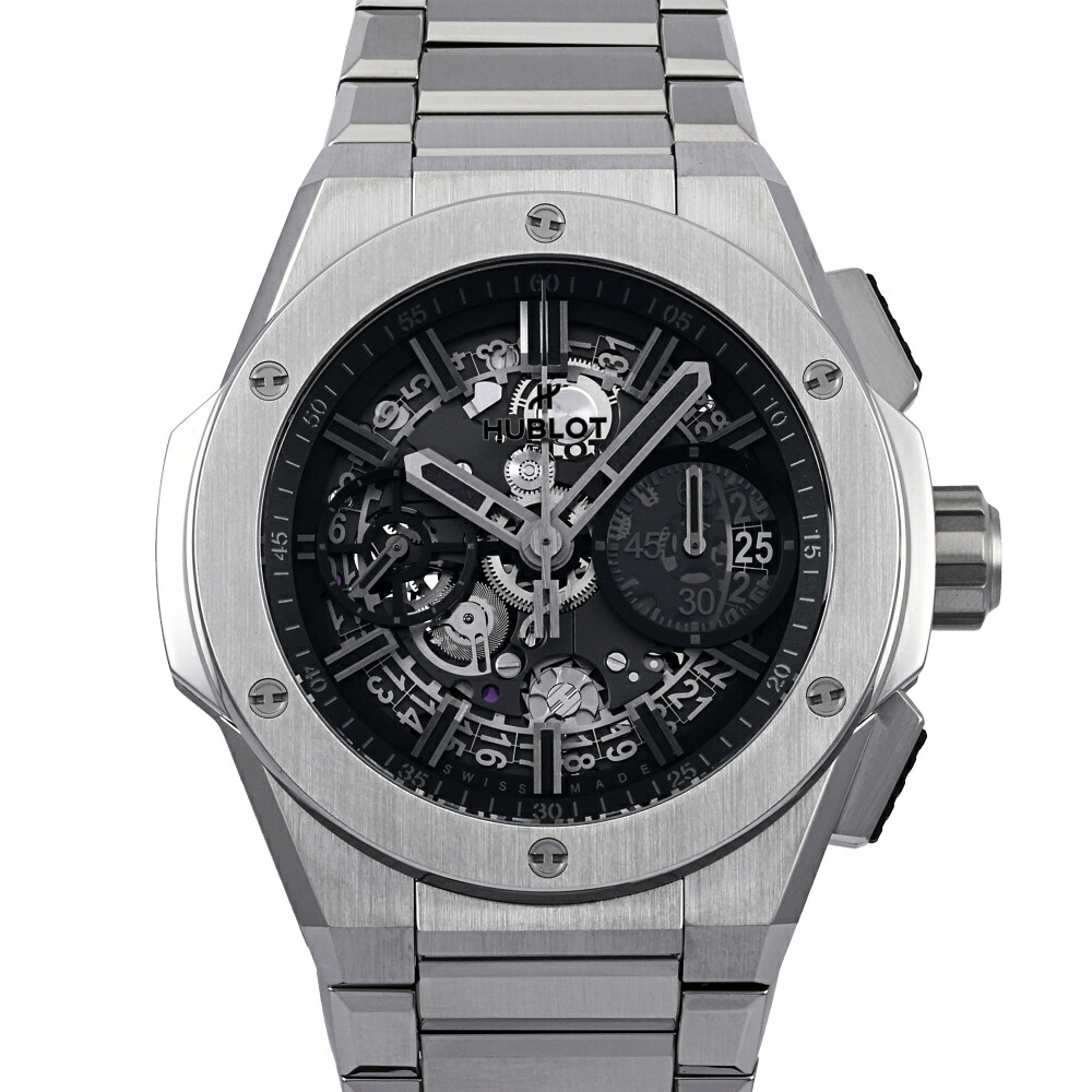 ウブロ HUBLOT ビッグバン インテグレーテッド チタニウム ブラック YOSHIDAスペシャルモデル 限定77本 451.NX.1140.NX.YOS ブラック文字盤 中古 腕時計 メンズ|ジェムキャッスルゆきざき
