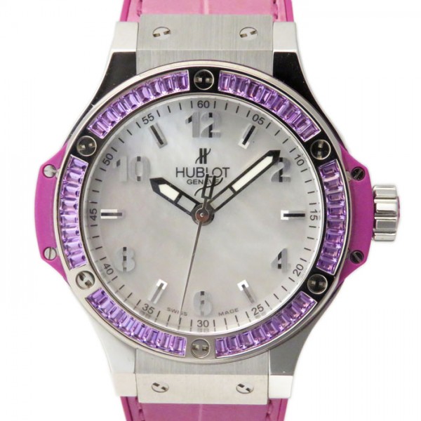 ウブロ HUBLOT ビッグバン トゥッティフルッティ パープル 361.SV.6010.LR.1905 ホワイト文字盤 アウトレット 腕時計 レディース|ジェムキャッスルゆきざき